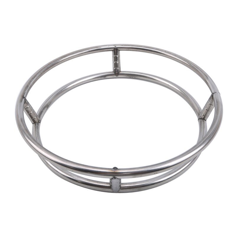 Diameter 28cm/30cm Stainless Steel Wok Rack Round Type Pot Rack Pot Ring Soup Pot Holder Shelf Kitchen Supplies: 30cm