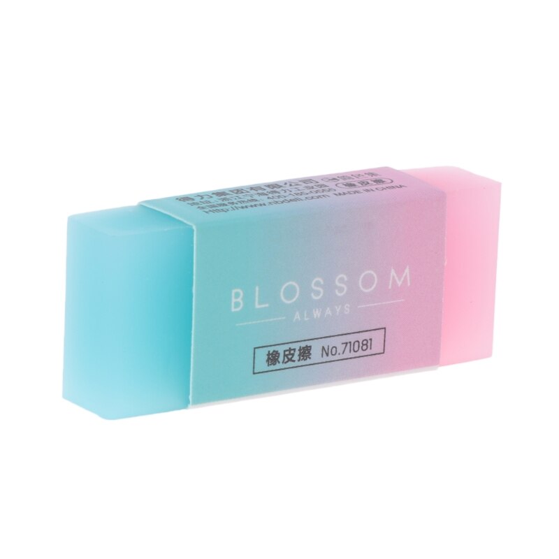 1Pc Soft Duurzaam Flexibele Cube Leuke Gekleurde Potlood Rubber Gommen Voor School Kids Vrouwelijke Anticonceptiva