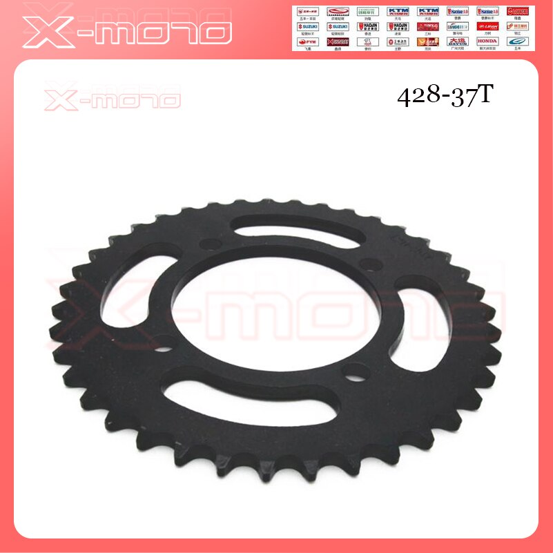 420/428 37t/41t 76mm moottoripyörän ketjupyörät takaselkään takaratas ratas 420/428 ketjut 110cc 125cc 140cc lika pit bike: 428-37t