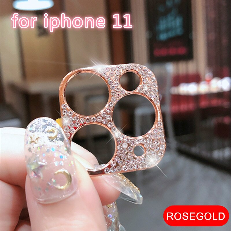 Bling Diamond Camera Lens Protector For iPhone 11 Pro Max Glitter Rhinestone Camera Protective Ring For iPhone 11 Pro Max Cover: 1