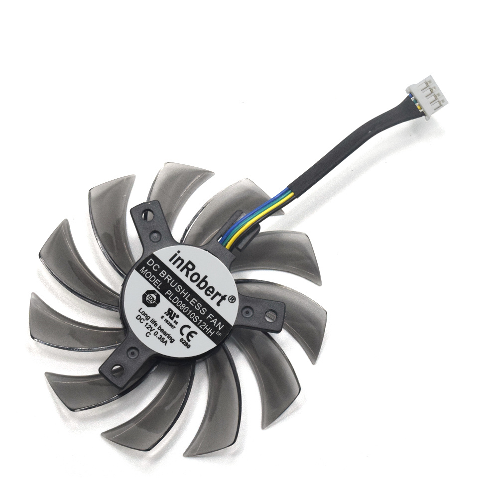 75mm PLD08010S12HH 4Pin R9 290 R9 380X Ventilateur Refroidisseur Pour Gigabyte GTX 670 680 760 Ti G1 GTX 770 780Ti Ventilateur de Carte Graphique: 1PCS
