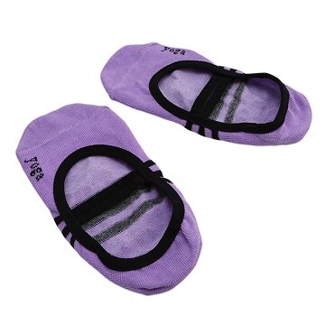 Antiskid Yoga Tøffelsockor Dam Halkfria Gummiprickar Cykelsockor Latex Pilates Balett Danssockor: Lila