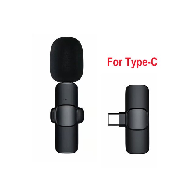 kabellos Revers Mikrofon Lavalier Knopfloch Bluetooth Mic Mini Pro Zelle Telefon Handy, Mobiltelefon Smartphone sehr klein Mikro binden klein Mikrofon: Typ-C
