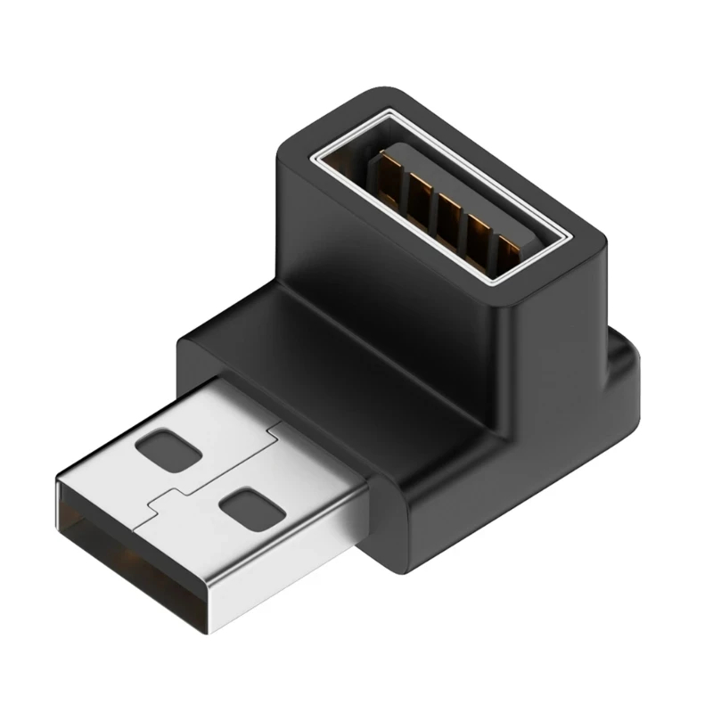 USB 3.0 Uitbreiding Adapter 90 Graden Haakse OTG Adapter Opwaartse Elleboog 10 Gbps Hoge Snelheid USB Adapter Connector voor PC Macbook: Goud