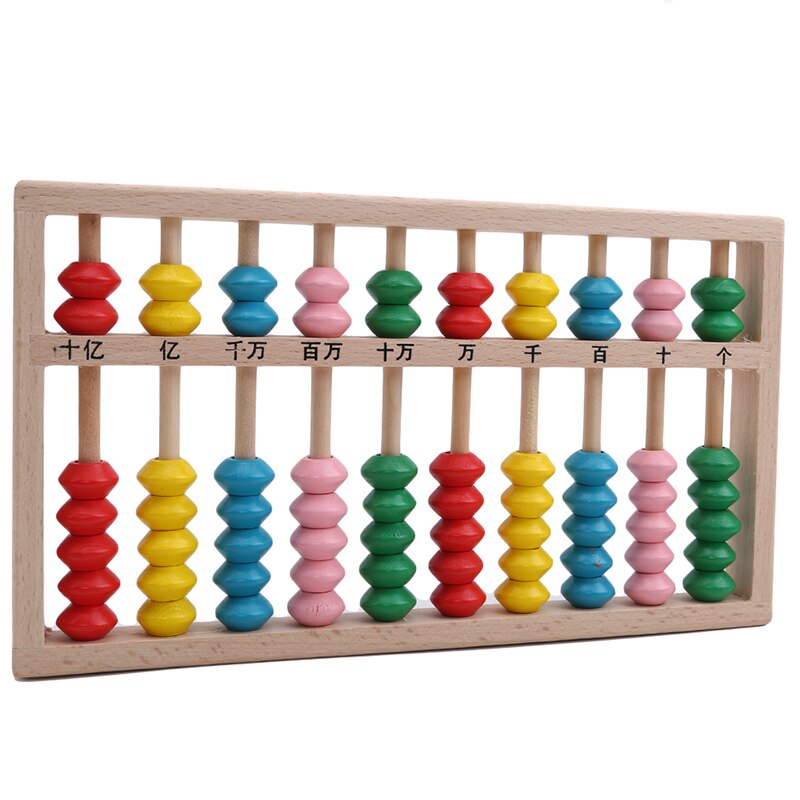 10 cifre abacus soroban perler kolonne kid skole læringsudstyr værktøj kinesisk traditionel abacus pædagogisk legetøj