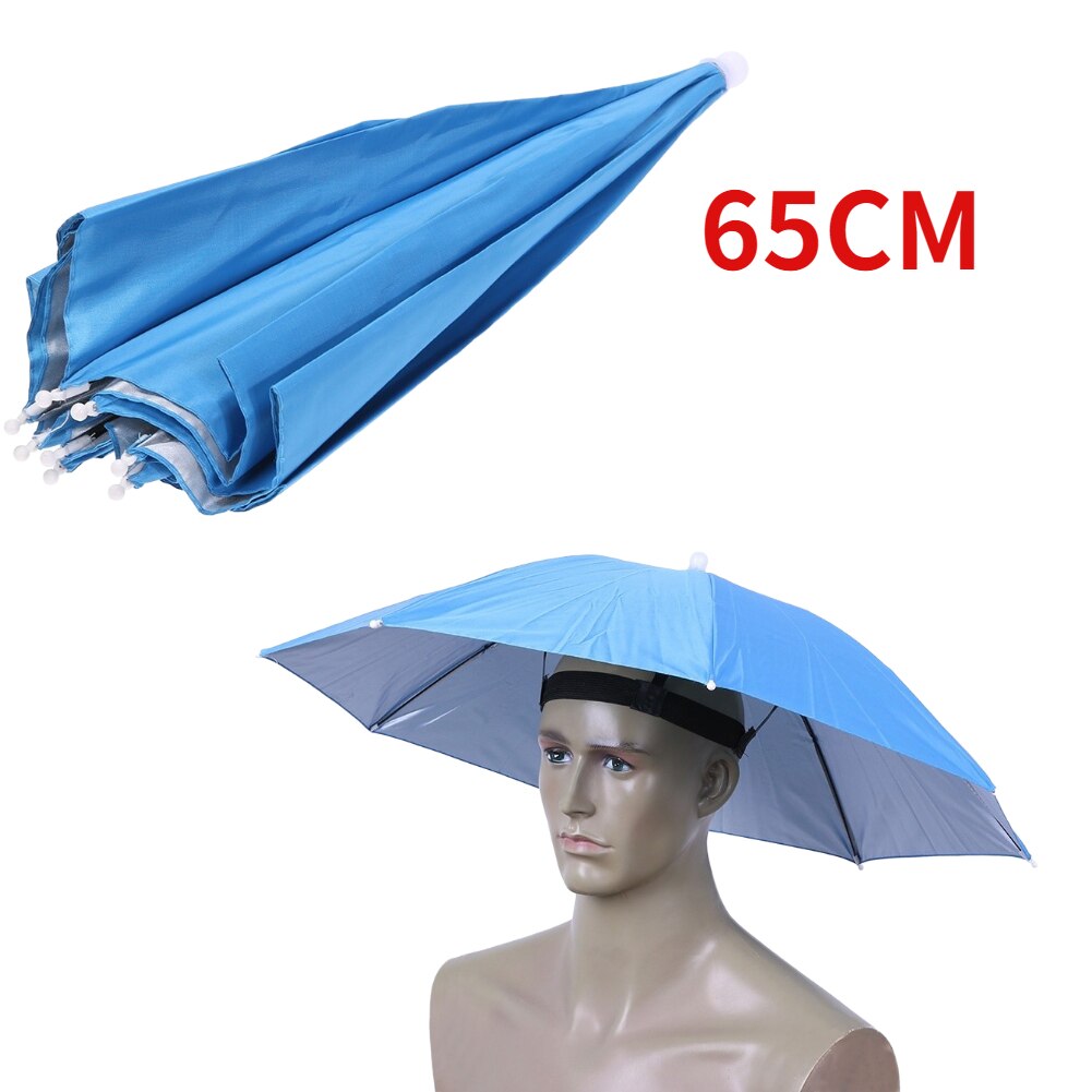 Outdoor Opvouwbare Hoofd Paraplu Hoed Zon Cap Anti-Regen Anti-Zon Vissen Golf Fietsen Wandelen Camping Schaduw paraplu Hoed: green