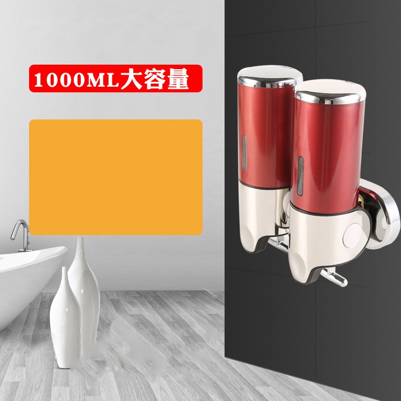 1Pc Manual Liquid Soap Dispensers Shower Gel Washing Lotion Hand Sanitizer Container for Home Kitchen Bathroom Accessories: Navy Blue