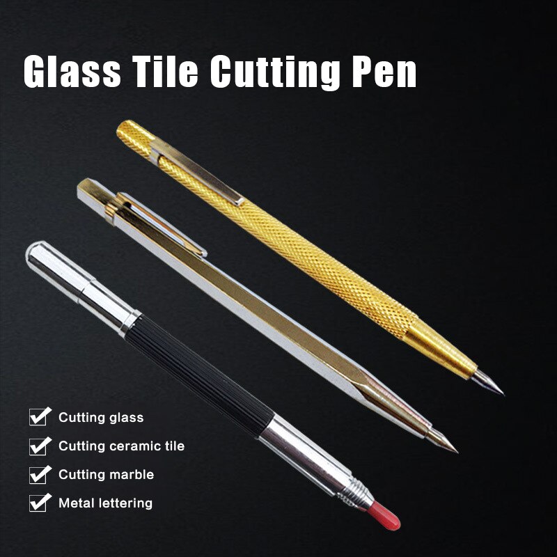 3 stücke 3 Stil Diamant Metall Marker Gravur Stift Hartmetall Feder Stift Stift für Glas Keramik Metall Holz Gravur Hand Werkzeug