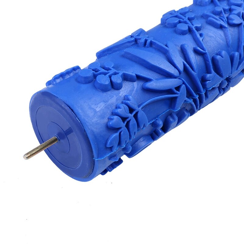 7inch 3D Rubber Wall Decorative Painting Roller, Patterned Roller Wall Decoration Tools Without Handle Grip