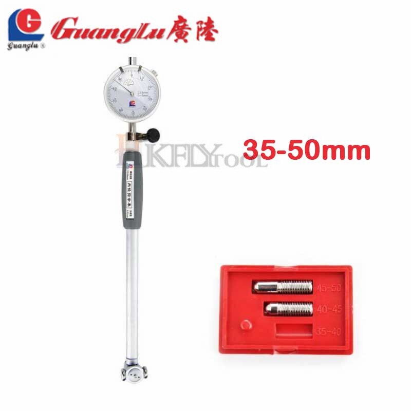 Guanglu cadran alésage jauge 50-160mm moteur cylindre indicateur jauge de mesure 0.01mm micromètre cylindre alésage interne moteur jauge: 35-50mm