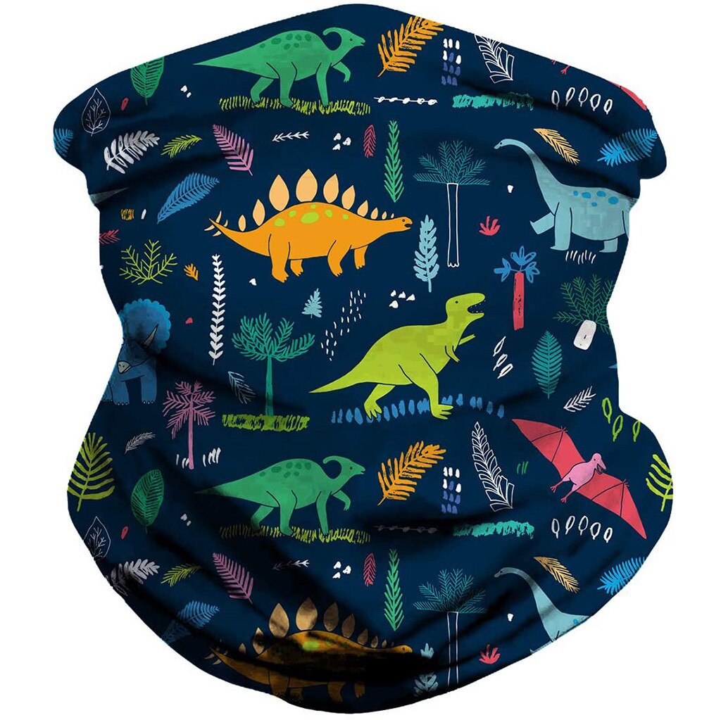 Enfants enfants garçons filles écharpe magique Bandanas cou guêtre Tube dessin animé impression chapeaux extérieur visage couverture foulards bandeau: b