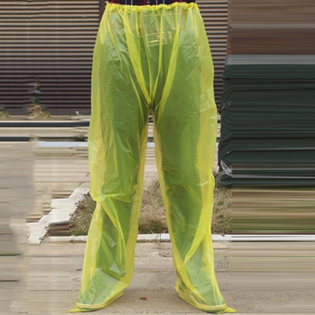 Disposable Protective Raincoat Pants Unsex Protective Splashing Saliva Cover Transparent Dustproof Waterproof Raincoats Pants