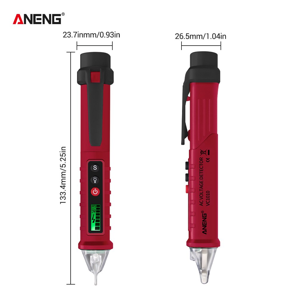 Stylo de Test électrique VC1010, détecteur de tension numérique, stylo sans Contact, testeur mètre 12-1000V AC/DC