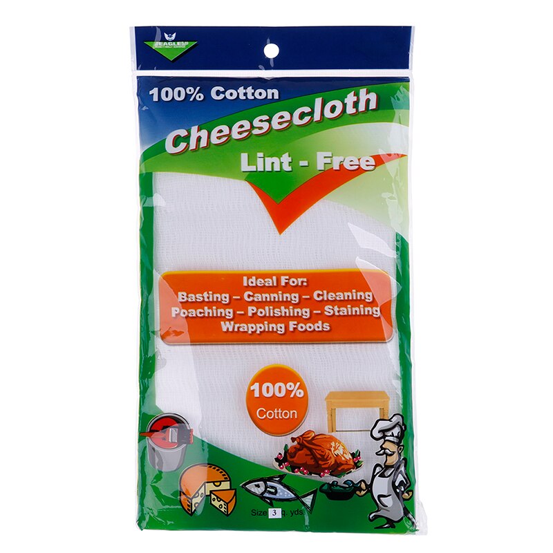 3 yards bleget gaze cheesecloth stof bomuldsklud til osteklud absorberende gaze ost bagning og konditorværktøj