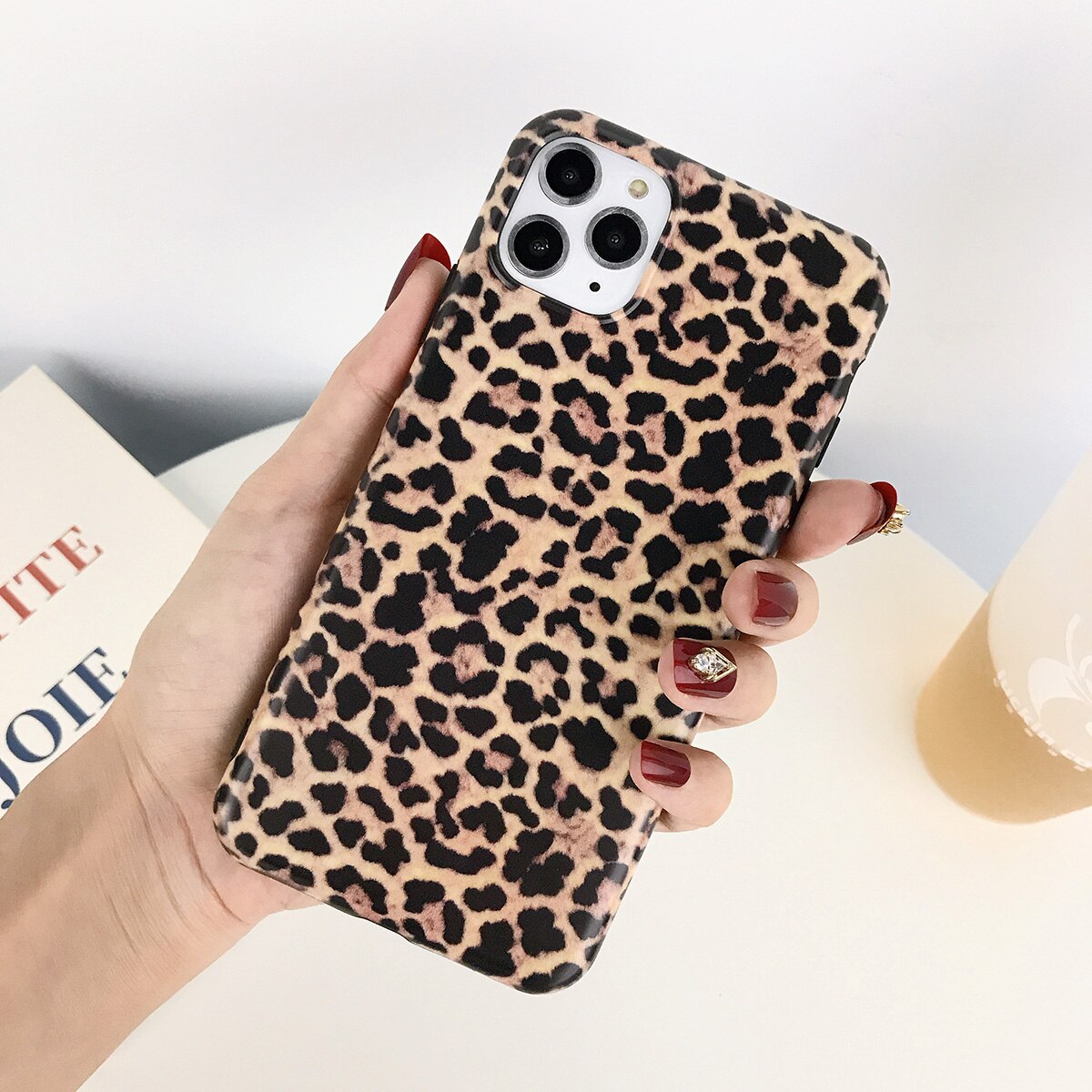 Lovebay Luxury Leopard Print Phone Case For iPhone 7 Soft IMD Silicone Cover For iPhone 11 12 13 Pro XS Max XR X 6 6S 7 8 Plus: For iPhone 2020 SE