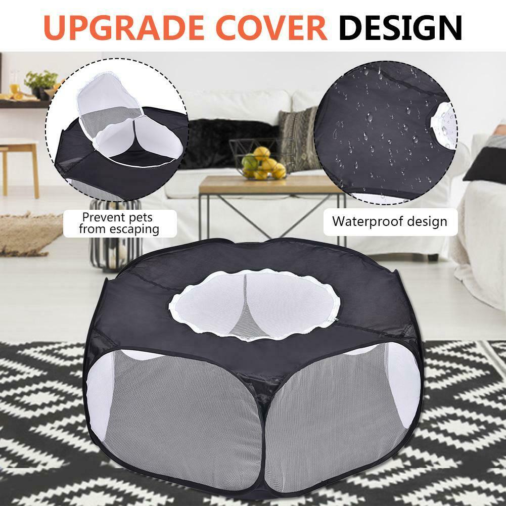 Pet Puppy Konijn Kinderbox Hek Indoor Outdoor Kleine Dier Hamsters Kooi Tent Opvouwbare Draagbare Kennel Met Rits Cover Bedden