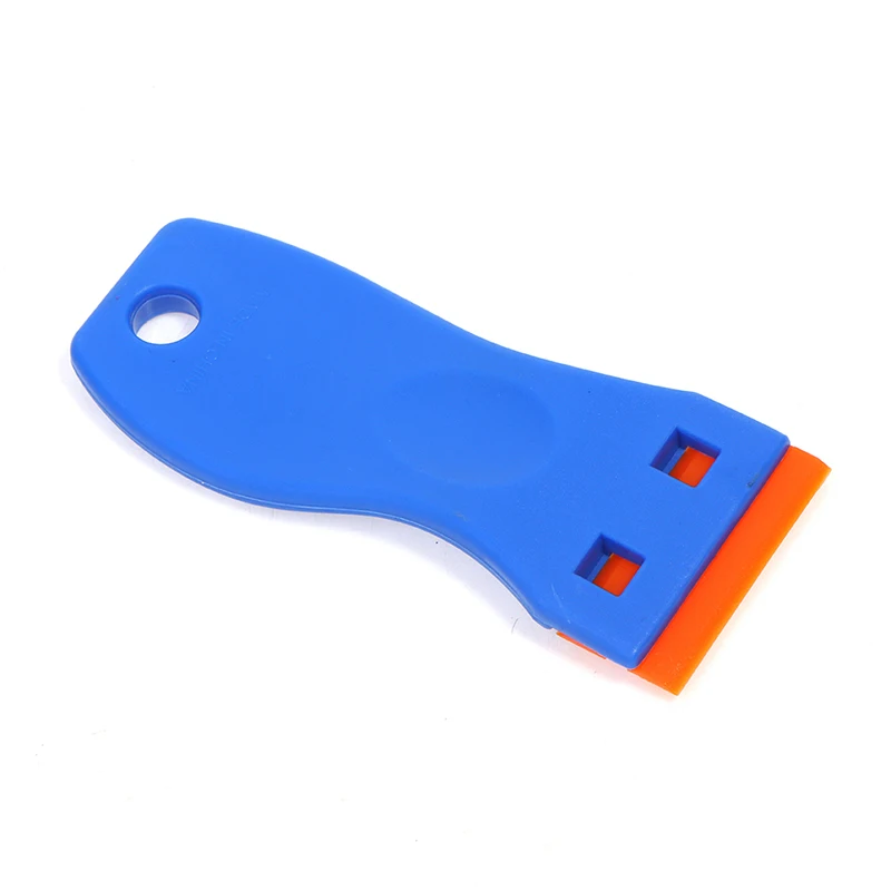 Plastic Scheermeskrabber Met 10Pc Dubbelzijdige Plastic Messen Voor Het Verwijderen Van Auto-Labels Stickers Lijm Stickers Glazen Ramen Rakel: Blauw