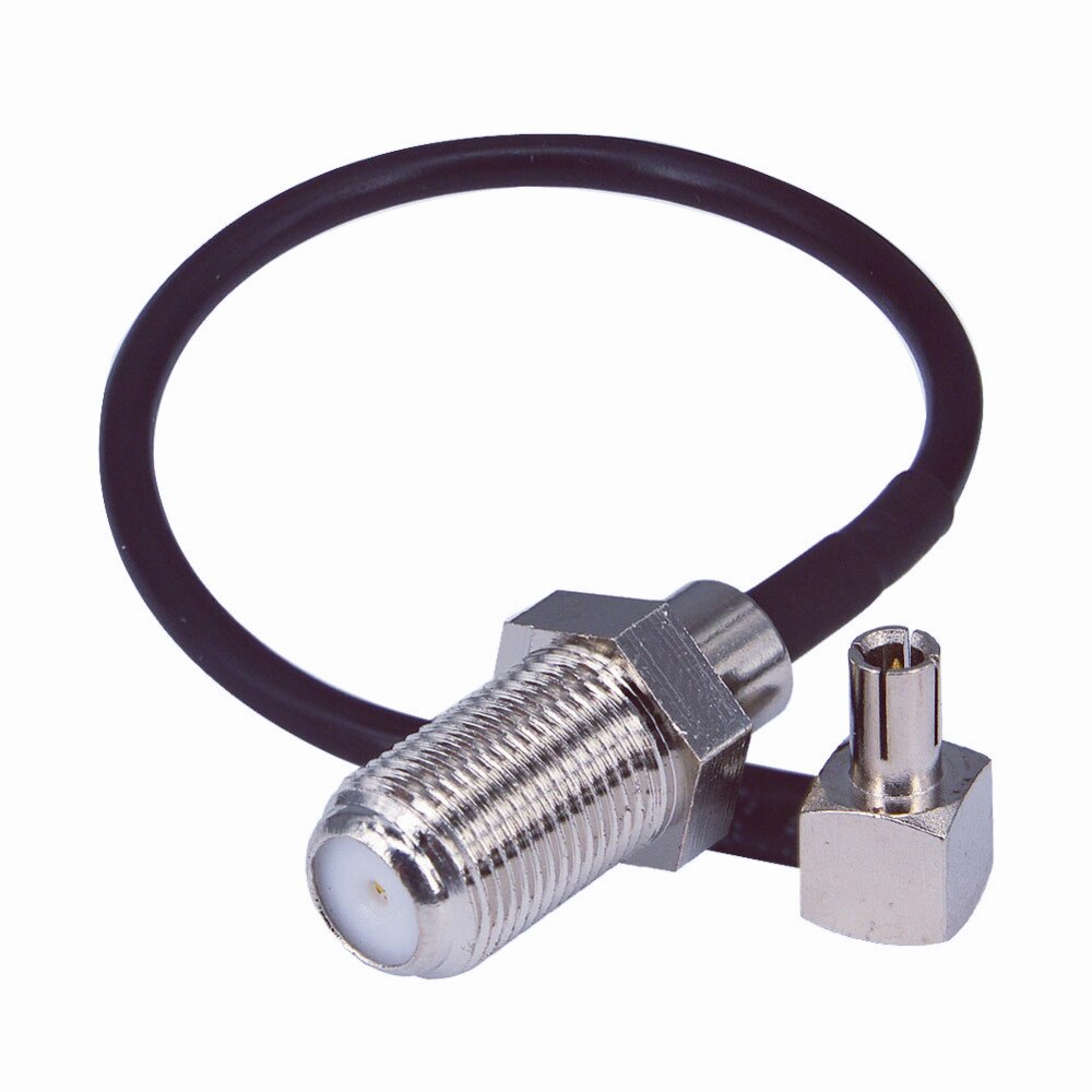 10 stuks antenne verlengkabel  ts9 mannelijke naar f vrouwelijke connector pigtail kabel 15cm