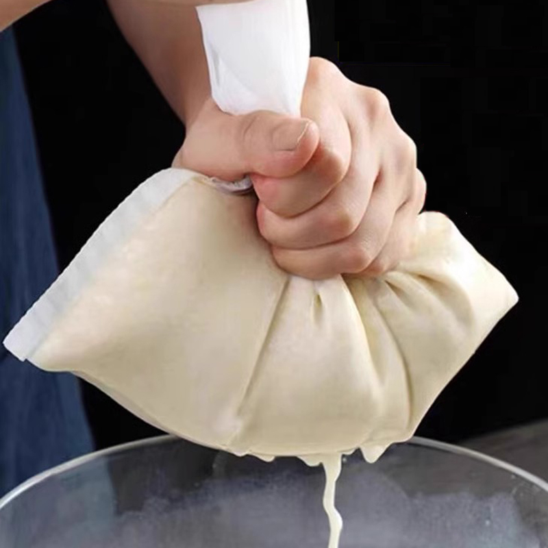 Bolsa de filtro de vino y leche de soja de 100 malla, bolsa de yogur para nueces, té, café, aceite, filtro de nailon, malla de red, coladores de alimentos reutilizables para cocina, bolsas de filtro