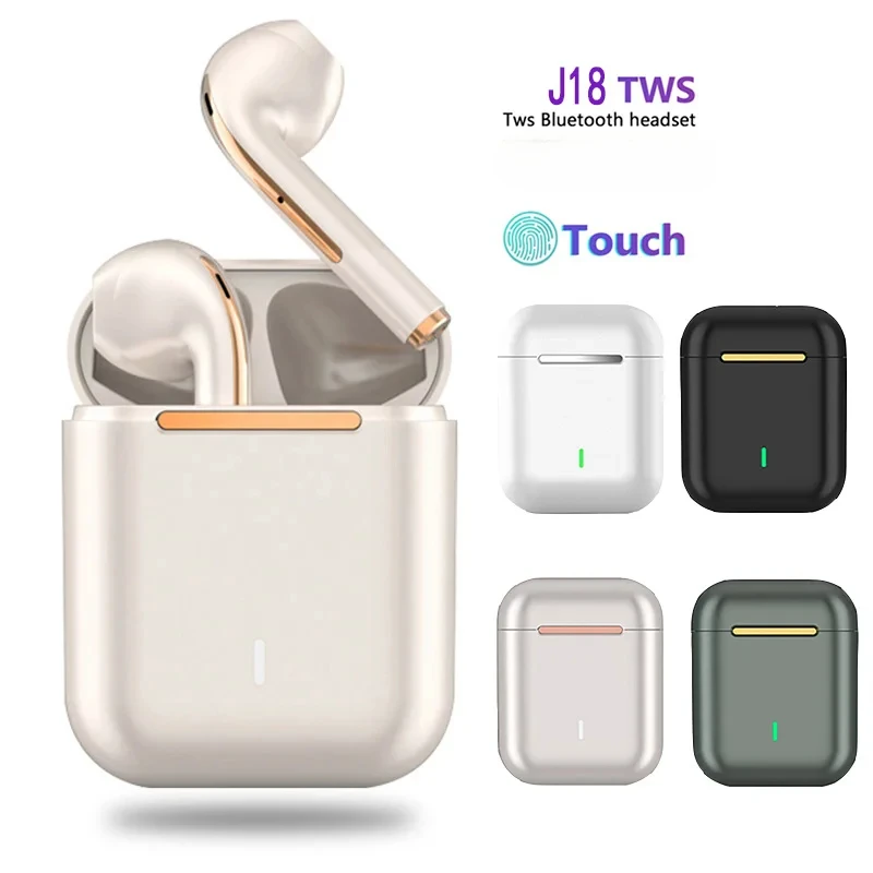 Original J18 TWS Bluetooth Headphones Stereo True Wireless Headset Earbuds In Ear Handsfree Earphones Buds For Mobile Phone