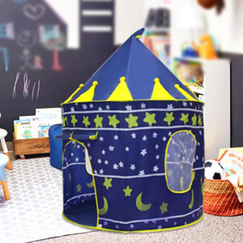 Portable Kids Tent Toy Ball Pool Infant Tent Folding Baby Play Children Castle Baby Play Tent Folding Prince Princess Tent