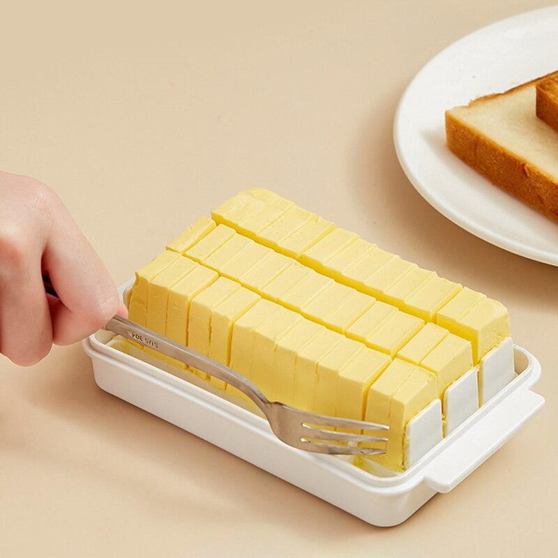 Butter Cutting Storage Box Butter Dish Cutter With Lid Transparent Cheese Slicer Tray Container Household Kitchen Tool 1