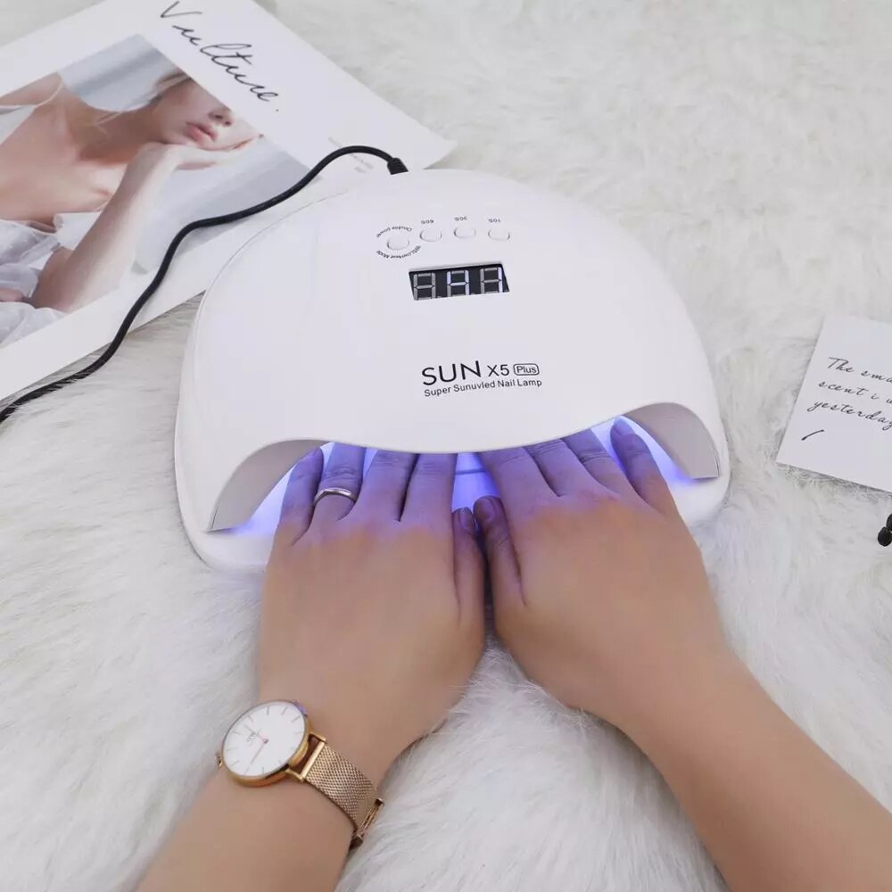SONNE X9 MAX UV LED Nagel Trockner Maschine Tragbare Heimgebrauch Nagel Lampe Für schnell trocken Gel Nagellack Kunst werkzeug: Sonne X5 Plus / EU