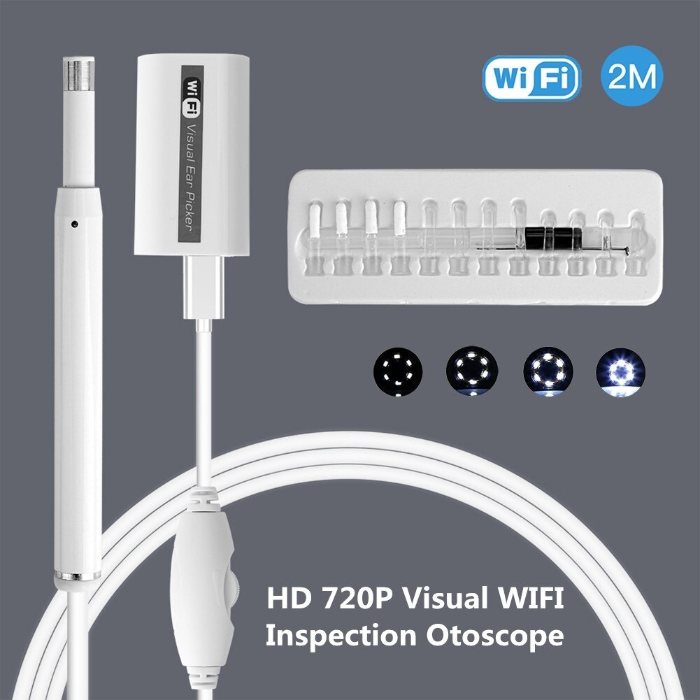 Wifi Ear Otoscope Camera Smart Visual Ear Cleaner Endoscope Pocket Doctor Otoscope Set for Iphone Android Ios Phone