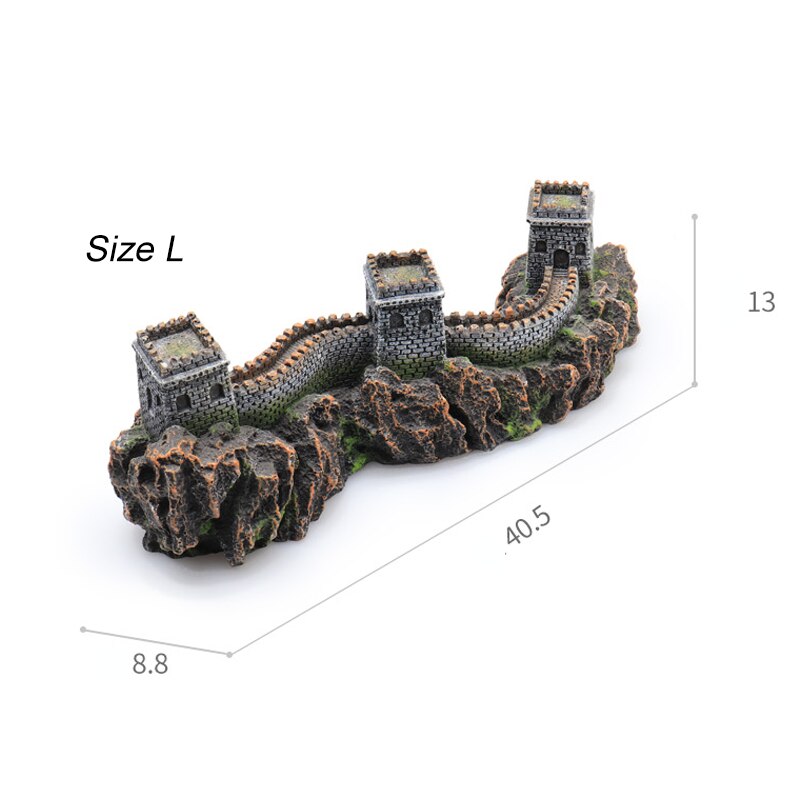 Aquarium Aquarium décor la grande mur ornement Reptile poisson cachette grotte décoration: Size L