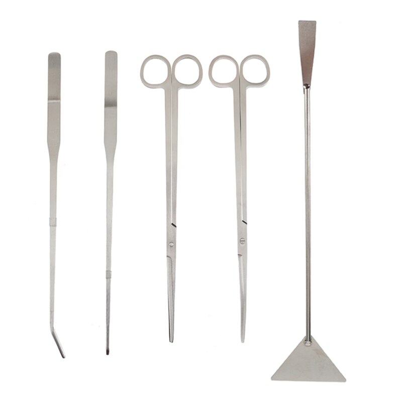 Aquarium onderhoudsgereedschap set pincet schaar voor levende planten gras aquarium accessoires vis waterdierbenodigdheden