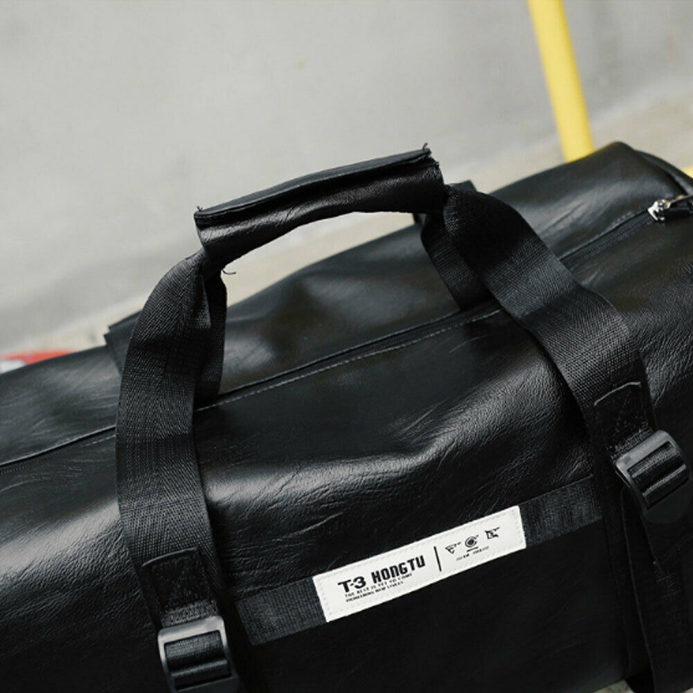 Men Bag Large Waterproof Travel PU Leather Bag For Male Sports Gym Duffel Luggage Shoulder Bag