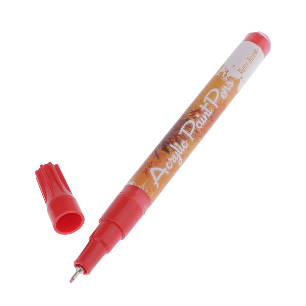 Bolígrafos de pintura Premium-marcadores de acrílico punta Extra fina para manualidades, artes y proyectos de Artesanía-5 colores para elegir
