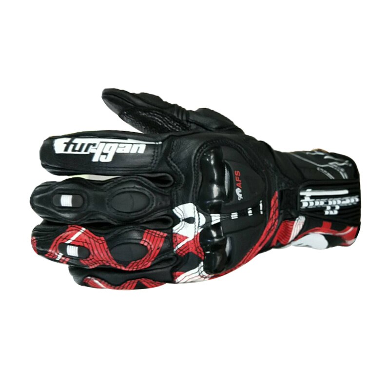 Furygan AFS19 Leer Hard Shell Lederen Handschoenen Racing Fietsen Mountainbike -Resistente Handschoenen Off-Road Motorhandschoenen