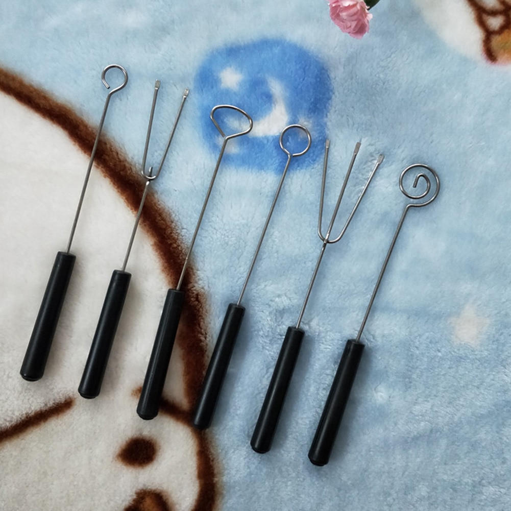 6 teile/satz Schokolade Gabel Werkzeug Küche Heimat Unregelmäßigen DIY Backformen Trüffel Zubehör Edelstahl Kuchen Dekoration Pralinen