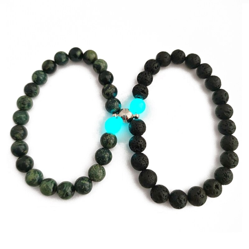Magnetische Stellen Armbanden Lichtgevende Aansluiten Wederzijdse Attractie Relatie Bijpassende Armband Voor Koppels Vriendschap: 8