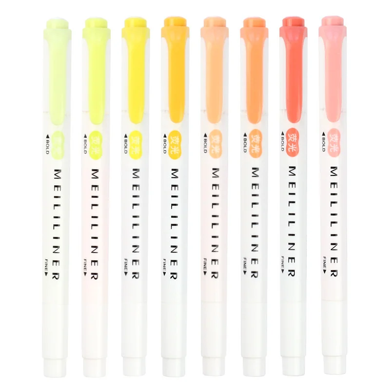 3/5/10/25 Farben Textmarker Pastellmarker Doppelspitze Fluoreszierender Stift für Kunstzeichnungen Kritzeln Markieren Schule Büromaterial