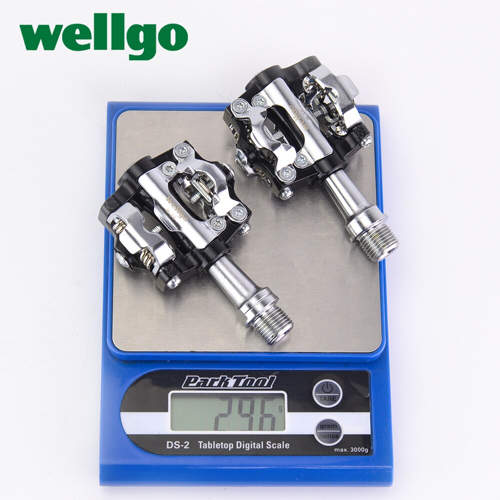 Wellgo M19 WM001 Ultralight Aluminum Alloy MTB Road Bike Pedal Sealed Bearing Clipless pedal SPD Bike Pedals Bicycle Parts