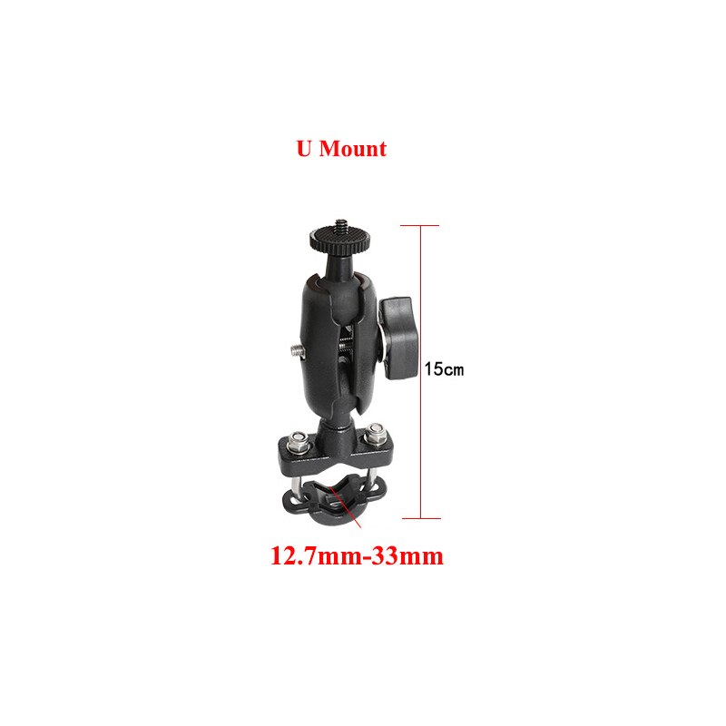 För gopro tillbehör motorcykel fäste fäste backspegel supporter cykel styre ride för gopro hero sjcam xiaomi yi dji: Du monterar / Kort typ
