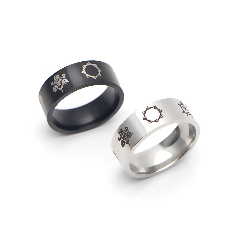 V297 runen amulet herenring supernatural tv-serie roestvrijstalen ring voor heren