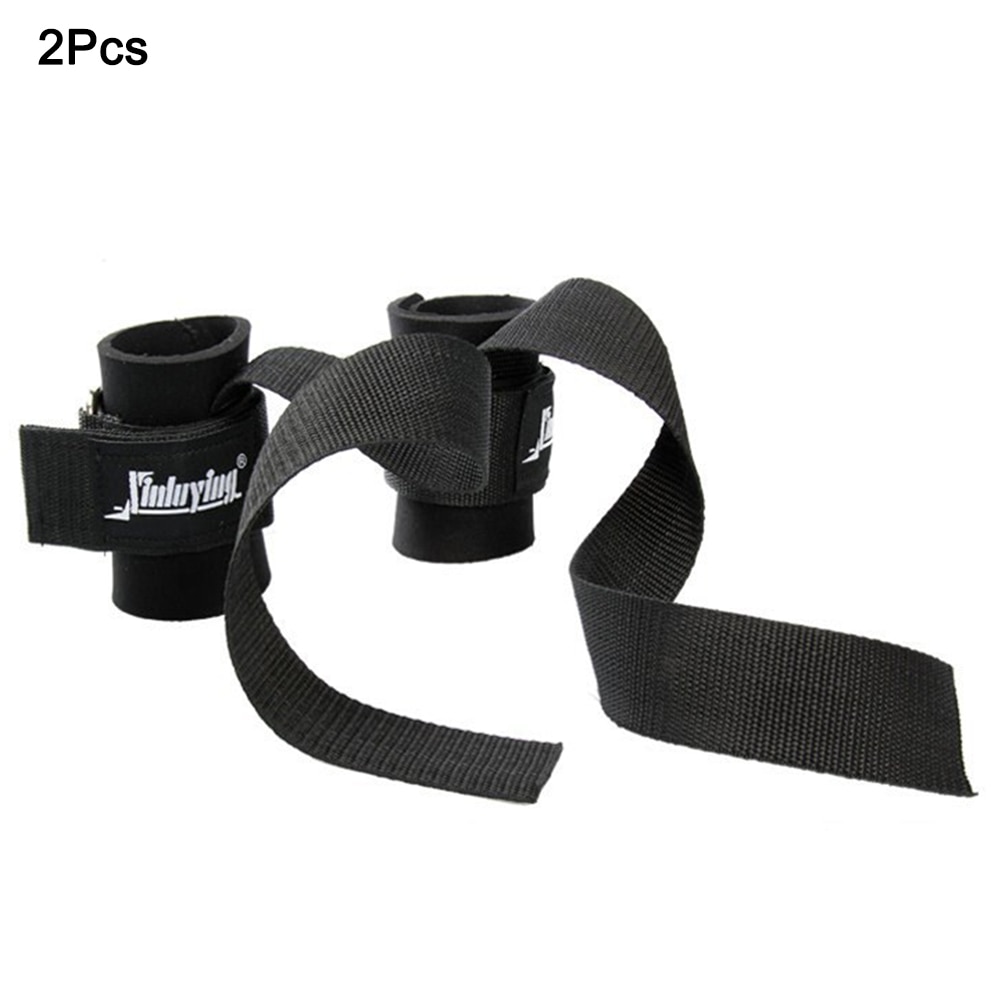 1 pair Sport Weightlifting Pull Strap Gym Power Training Powerlifting Wristbands Belt Straps