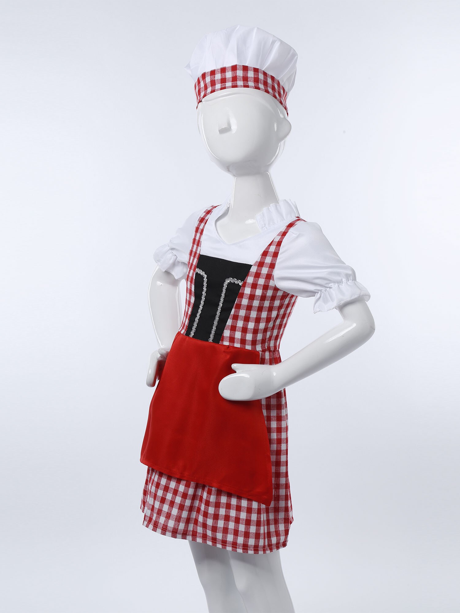 Stræde Enlighten Ny mening Børn kok kok uniform børn køkkenhue cap kjole op tøj restaurant halloween  forestilling fest rollespil cosplay kostume – Grandado