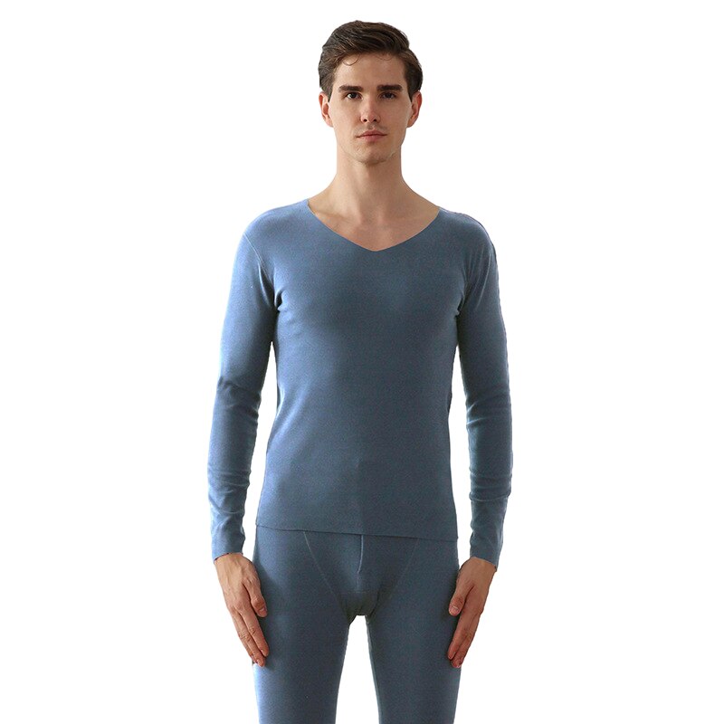 Johns – sous-vêtements thermiques longs pour hommes, col en v, garde au , ensembles Therol minces, Leggings et sous-vêtements élastiques doux