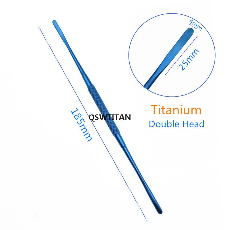 Ophthalmic Double-ended Freer Periosteal Elevator Titanium alloy/ stainless steel Ophthalmic Pet surgical instruments