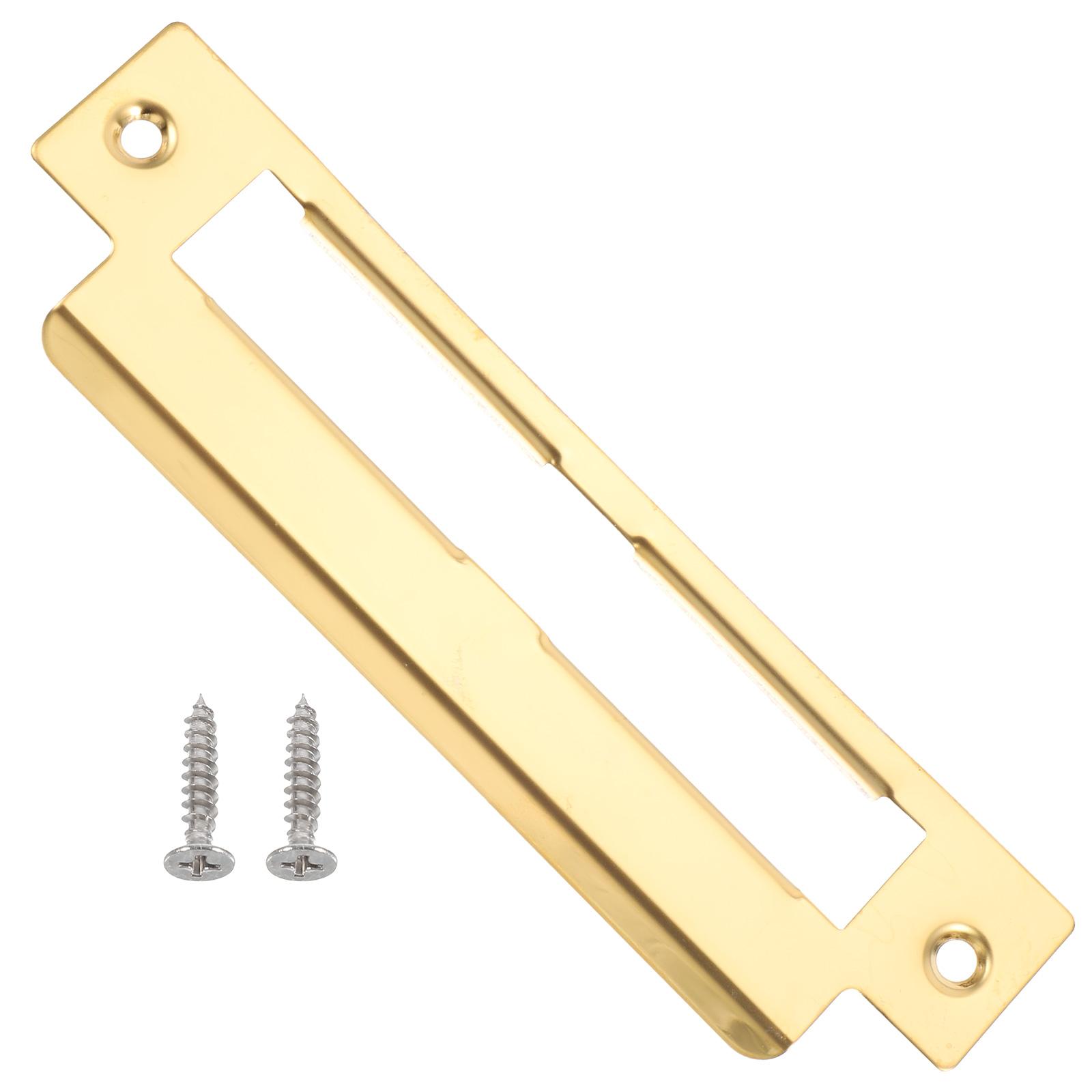 Door Lock Accessories Stainless Steel Reinforcement Kit Deadbolt Strike Plate Cover Door Hole Filler Striker Hardware