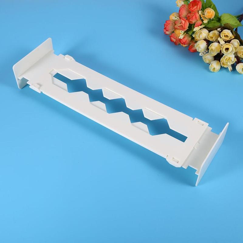 Plast justerbare skuffeavdelere organisering uttrekkbar flerbrukstavle stretch kjøkken kontorskillevegg gjør det selv oppbevaring  l8 a 3: Hvit