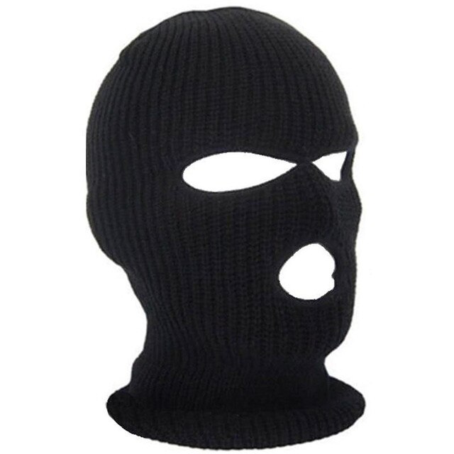 Gorro de pasamontañas con cara completa de punto para hombre y mujer, gorro de pasamontañas con bordado divertido para , gorros para montar, invierno,: 1