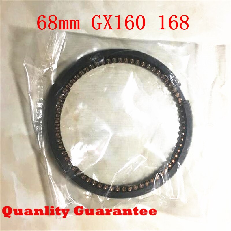 Standard 68mm GX160 168 gasoline generator piston ring set