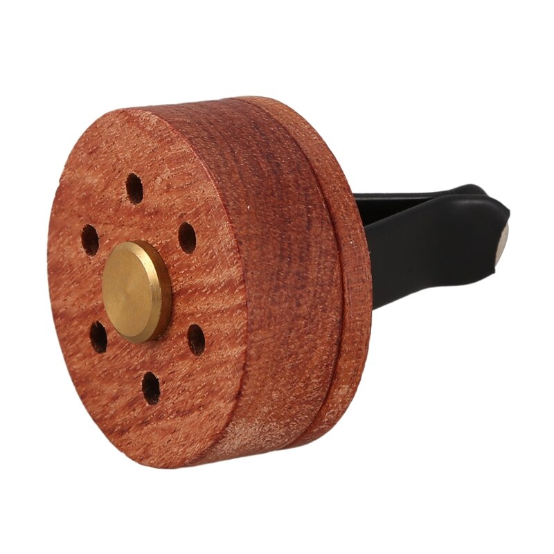 Essential Oil Diffuser For Car With Vent Clip, Wooden Stainless Steel Lava Stone Aromatherapy Diffuser Locket Mini Air Freshener: Default Title