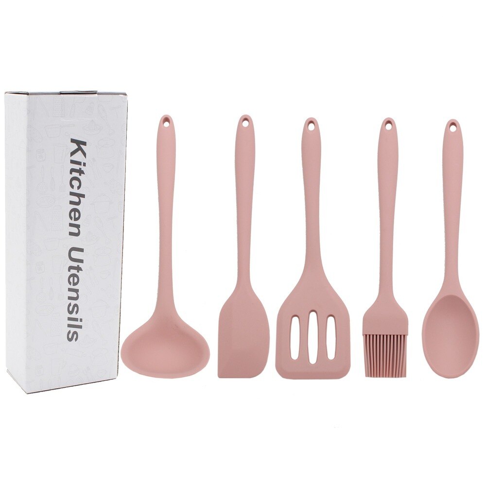 Red Kit Silicone Kitchen Utensils Silicone Cooking Utensils Set Non-stick Spatula Shovel Cooking Tools Set Accessories