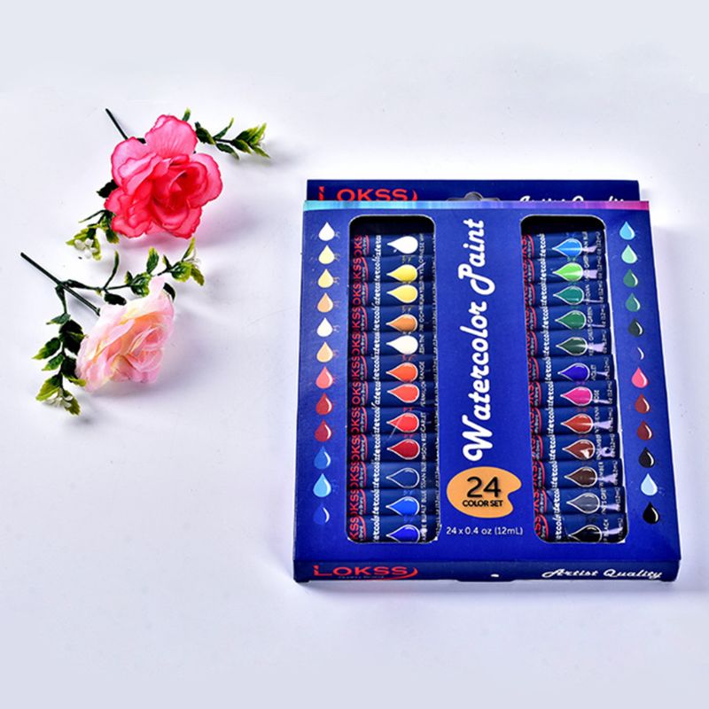 24 Kleur Set Van Art Olieverf In Grote 12Ml Buizen Rijke Levendige Kleuren Voor Studenten G92E